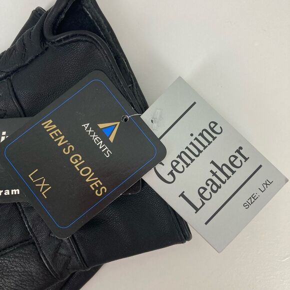 3M Thinsulate Insulation 40 Gram Men’s Black Genuine Leather Winter Gloves L/XL - Picture 5 of 7